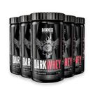 Kit 5 Whey Protein DarkWhey 100% Darkness Chocolate Maltado 900g