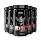 Kit 5 Whey Protein DarkWhey 100% Darkness Morango 900g