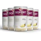 Kit 5 Whey Protein Isolado Isofort Beauty Vitafor 450g Baunilha