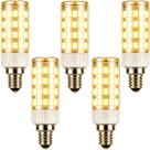 Kit 5 x Lâmpadas LED E14 3000K 5 Watts Halopim Halógena Bivolt 110v 220v