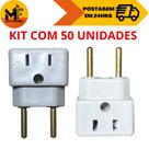 Kit 50 Adaptador de Tomada Multiuso Plug Bob Esponja T benjamin 10/20 Amperes - 250V