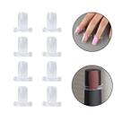Kit 50 Anéis Transparente Mostruário Esmalte Cores Unhas Expositor Nail Art Decoração