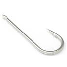 Kit 50 Anzol Chapinha Grande 75mm Galvanizado Sem Furo Pesca