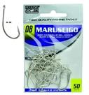Kit 50 Anzol Pesca Marine Sports Maruseigo Nickel N-08
