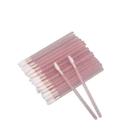 Kit 50 Bastão Glitter Pincel Aplicador Descartável Batom Gloss Extensão De Cílios Maquiagem