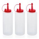 Kit 50 Bisnagas Pote Potinho Plástica Tampa Ketchup 350ml Kit 50 Bisnagas Pote Potinho Plástica Tampa Ketchup 350ml