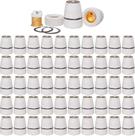 Kit 50 Bocais Porcelana E27 Tempo Externo Ideal Lâmpadas LED, Lustres e Abajures
