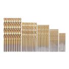 Kit 50 Brocas Helicoidais Titânio HSS 1mm A 5mm Alta Resistencia Kit 50 Brocas Helicoidais Titânio HSS 1mm A 5mm Alta Resistencia