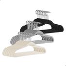 Kit 50 Cabide De Veludo Adulto Ultra Fino Antideslizante