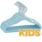 Kit 50 Cabides Veludo Infantil Slim Antiderrapante Carro Azul Kit 50 Cabides Veludo Infantil Slim Antiderrapante Carro Azul