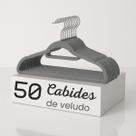Kit 50 Cabides Veludo para Roupas Antideslizante Giratório