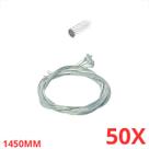 Kit 50 Cabos Aço Mtb De Freio Traseiro Bikes 1450mm X 1.5mm