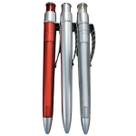 Kit 50 Canetas esferográfica click tinta azul sublimática atacado vermelho