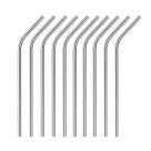 Kit 50 Canudos Aço Inox Metal Reutilizável Curvo