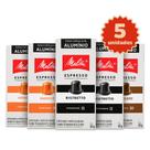 Kit 50 Cápsulas Melitta - 20 Ristretto, 20 Audacce e 10 Marcato