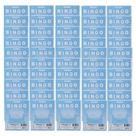 Kit 50 Cartela de Bingo 96 Folhas - Azul