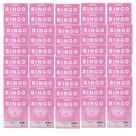 Kit 50 Cartela de Bingo 96 Folhas - Rosa
