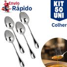 Kit 50 Colher de Mesa de Aço Inox Premium Talher Para Casas Restaurantes Bares Buffet Sopa Kit 50 Colher de Mesa de Aço Inox Premium Talher Para Casas Restaurantes Bares Buffet Sopa