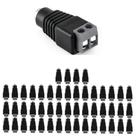 Kit 50 Conector Plug Adaptador P4 Femea Conex1000 Intelbras Unidades Cftv Cameras Vigilancia