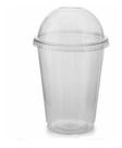 Kit 50 Copos 330ml Tampas Bolha com Furo Descartáveis