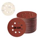 Kit 50 Discos de Lixa tiras autocolantes 125mm 4.1/2” Grão 320 Kit 50 Discos de Lixa tiras autocolantes 125mm 4.1/2” Grão 320