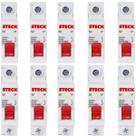 Kit 50 Disjuntor Monopolar Automático 10a Curva C Sdd61c10 Steck
