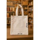 Kit 50 ecobags lisas 25X20cm - 100% algodão cru