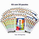 Kit 50 Envelopes de Figurinhas Copa do Mundo FIFA 2026 com 7 Cromos - Panini