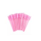 Kit 50 Escovinha Rosa Claro Extensão de Cílios Sobrancelha