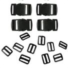 Kit 50 Fechos E 50 Reguladores 30mm Para Mochilas E Bolsas