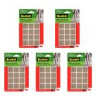 Kit 50 Feltro Adesivo Cadeira Sofá Quadrado Scotch 3M 12U Kit 50 Feltro Adesivo Cadeira Sofá Quadrado Scotch 3M 12U