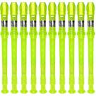 Kit 50 Flautas Doce Germânica Verde Translucida FL 20G G NY