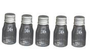 Kit 50 Frasco Pet De 10ml tampa prata P/ Personalizar Festa