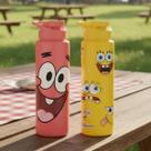 Kit 50 Garrafas 750ml Bob Esponja e Patrick Infantil BPA