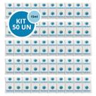 Kit 50 Gelo Gel Bolsa Artificial Reutilizável Flexível Compressa 15g