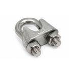 Kit 50 grampo clips para cabo de aço 1/8