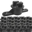 Kit 50 isolador p cerca tipo w marcal