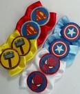 Kit 50 Laços Pet tema Super Heróis