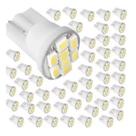Kit 50 Lâmpadas Led T10 8 Led Farol Lanterna 2821 Pingão