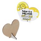 Kit 50 Lembrancinhas MDF Coração Campanha Setembro Amarelo