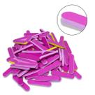Kit 50 Mini Lixas Unhas Manicure Dois Lados Gramatura 100 Descartável Manicure