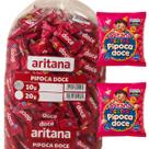 Kit 50 Mini Pipoca doce de 10gr Aritana para festa brinde