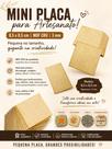 Kit 50 Mini Quadrados MDF Cru 8,5x8,5cm 3mm p/ artesanato