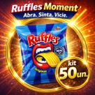 Kit 50 Mini Ruffles Original 17g Batata Chips Elma chips
