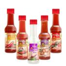 Kit 50 Molhos De Varios Tipos de Sabor Pimenta, Salada, Shoyu, Alho, Ingles e Pimenta Calabresa 150m