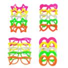 Kit 50 Oculos Sortidos Festa Balada Neon Brilha No Escuro Luz Negra