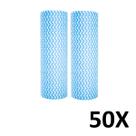 Kit 50 Panos Perfex Multiuso Microfibra Lava Seca 21x29cm