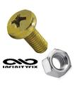 Kit 50 Parafuso Máquina Cabeça Panela Phillips M3 10mm Com 50 porca 43026002/141208