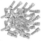 Kit 50 Parafusos Reguladores Fixador De Freio Manete Bike Rosca M6 Sem Base Side Pull