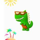 Kit 50 Peças aplique Emborrachado Dinossauro com Óculos e Sol e Ilha